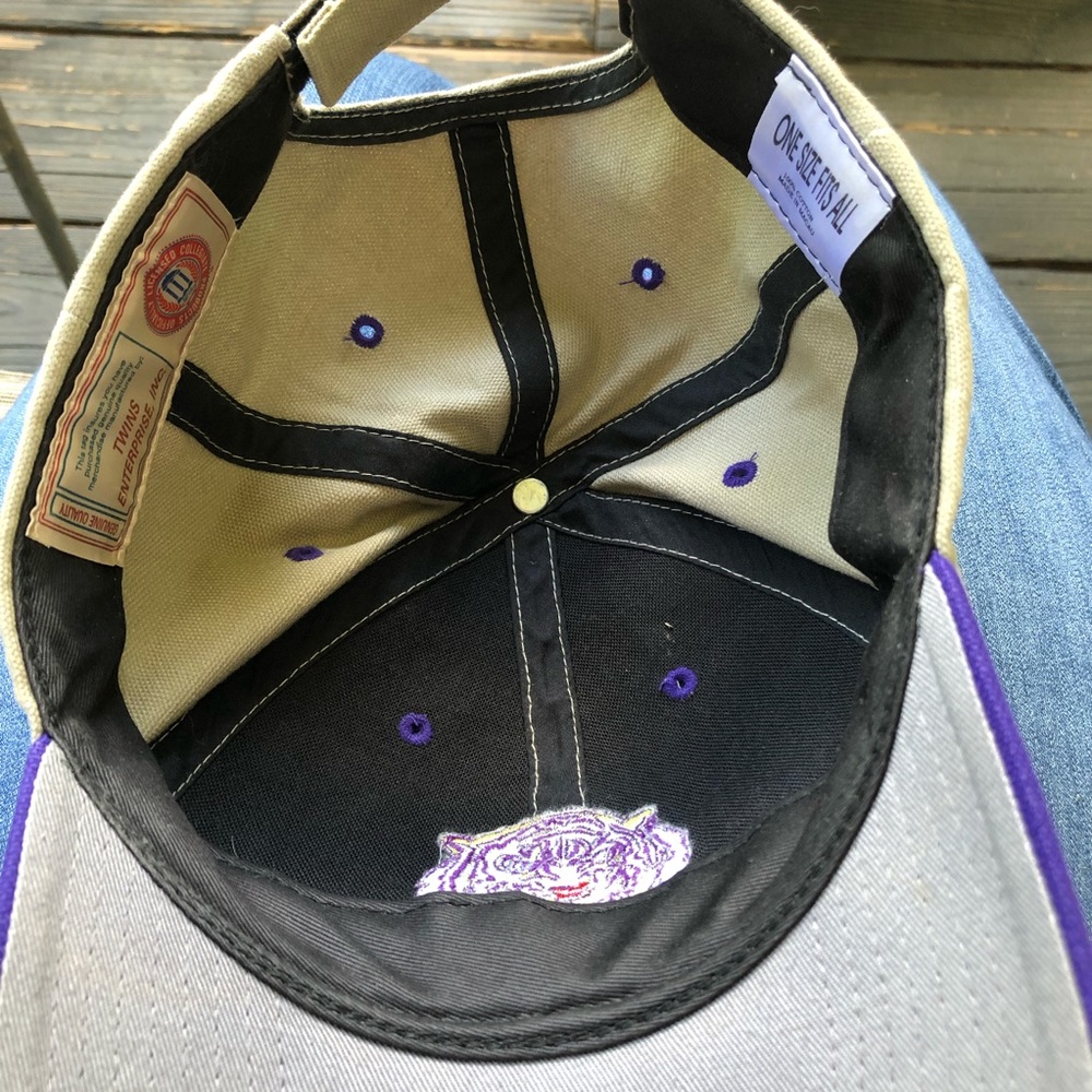 LSU Tigers hat tiger face front patch adjustable hook and loop - Picture 7 of 10
